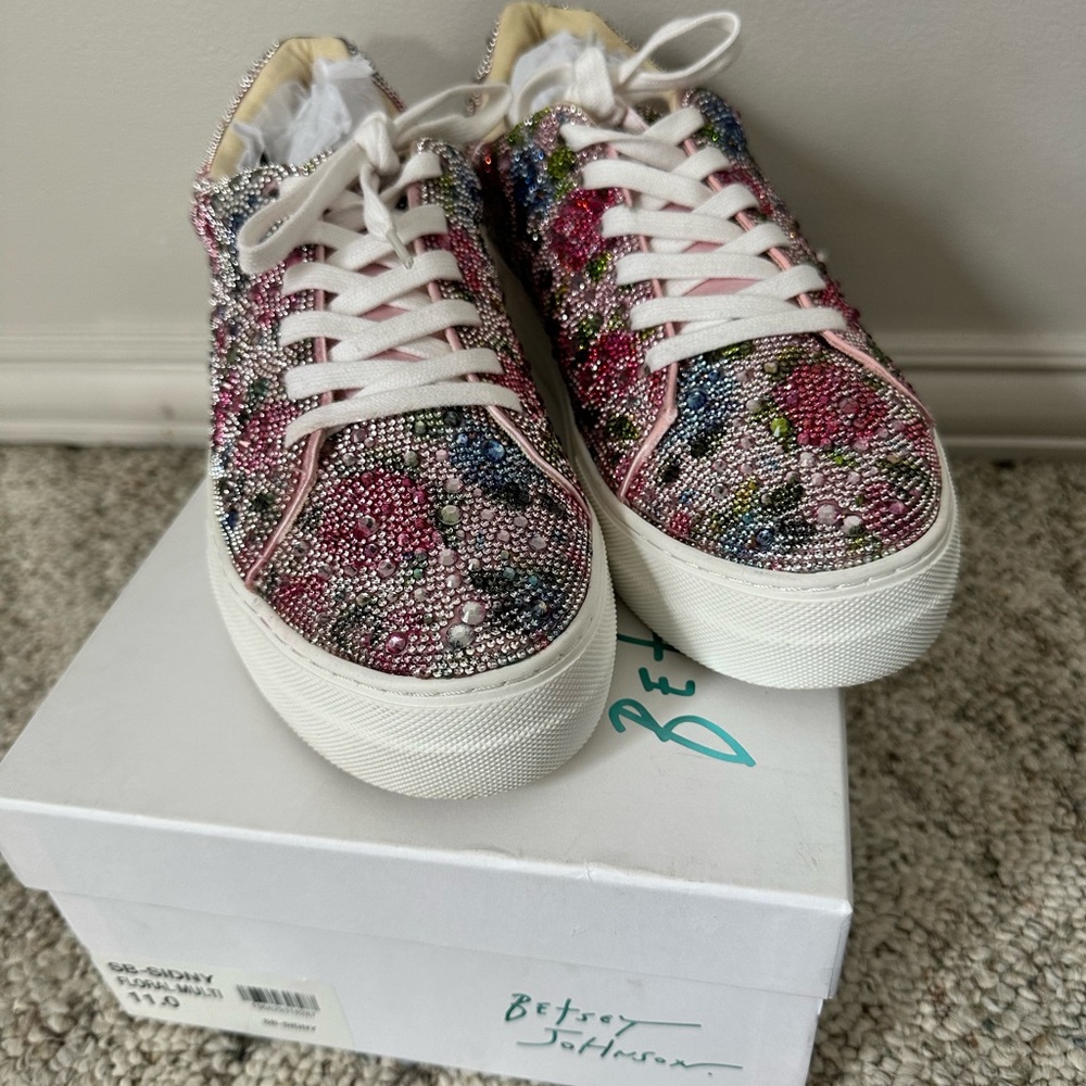 Betsey Johnson Women's Floral Sidny Sneakers - Multicolor